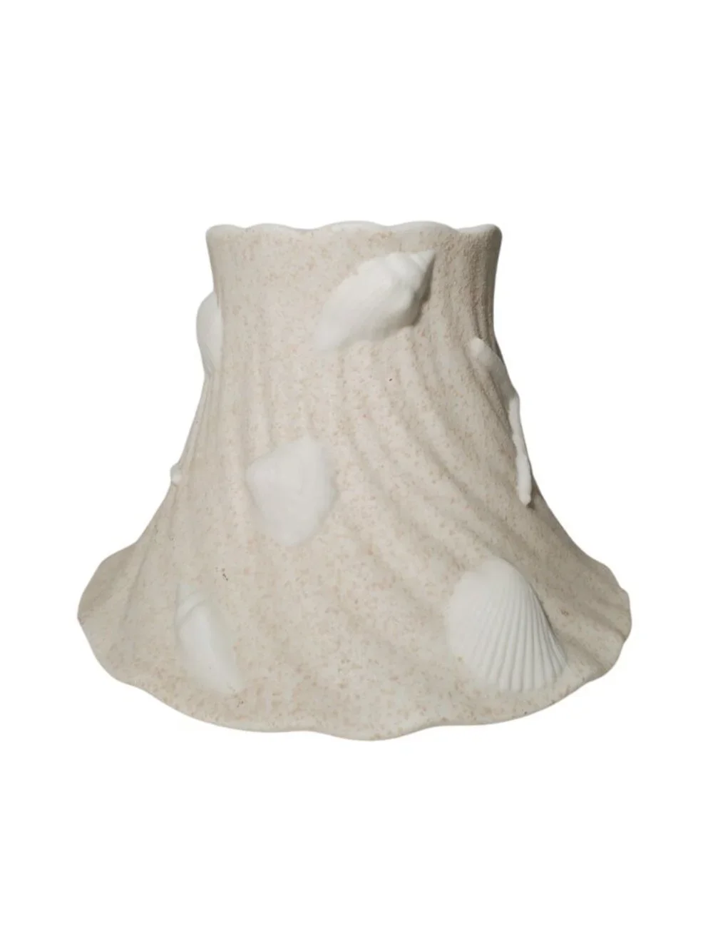 Yankee Candle Seashell Starfish Porcelain Shade Topper Beige Nautical Coastal